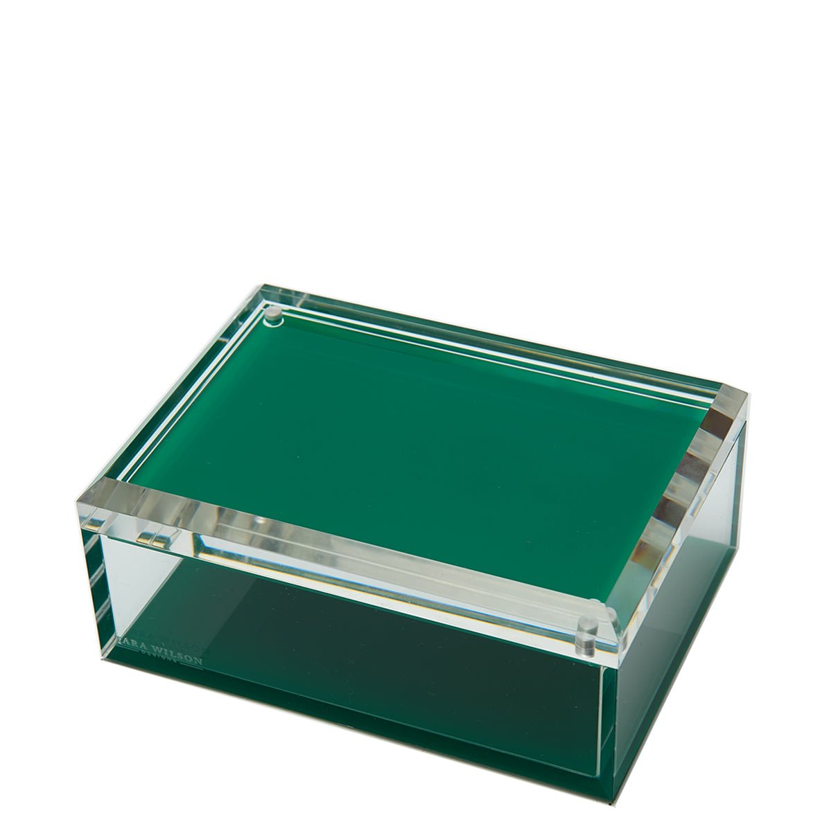 Green Acrylic 5" x 7" Photo Box - Tara Wilson Designs