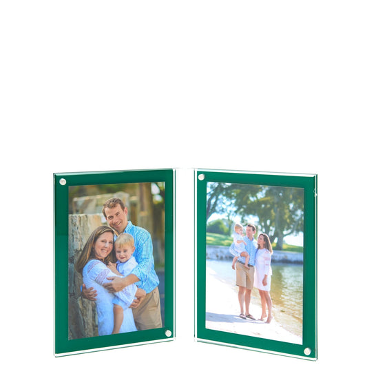 Green Acrylic Large Double Bevel Frame - Tara Wilson Designs