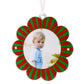 Green & Red Acrylic Double - Sided Daisy Ornament - Tara Wilson Designs