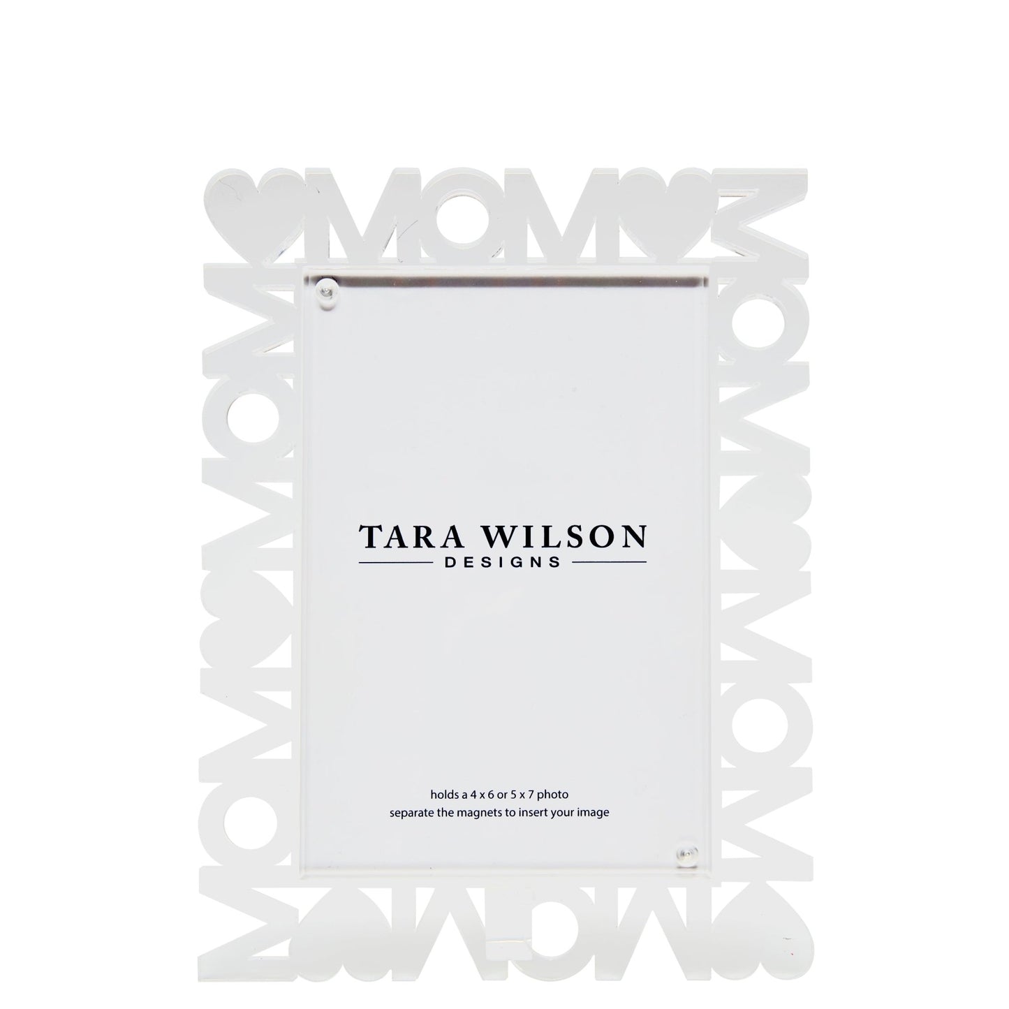 (Heart) Mom Acrylic Word Frame - Tara Wilson Designs