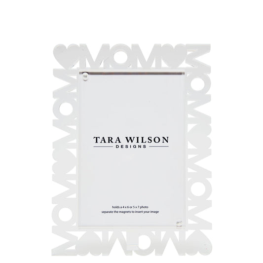 (Heart) Mom Acrylic Word Frame - Tara Wilson Designs