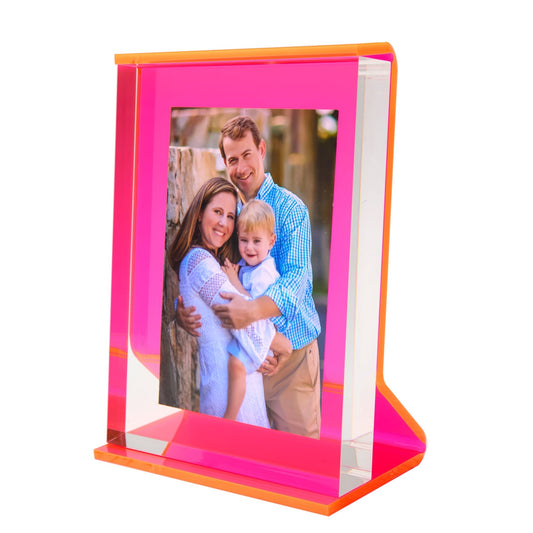 Hot Pink Acrylic Retro Frame - Tara Wilson Designs