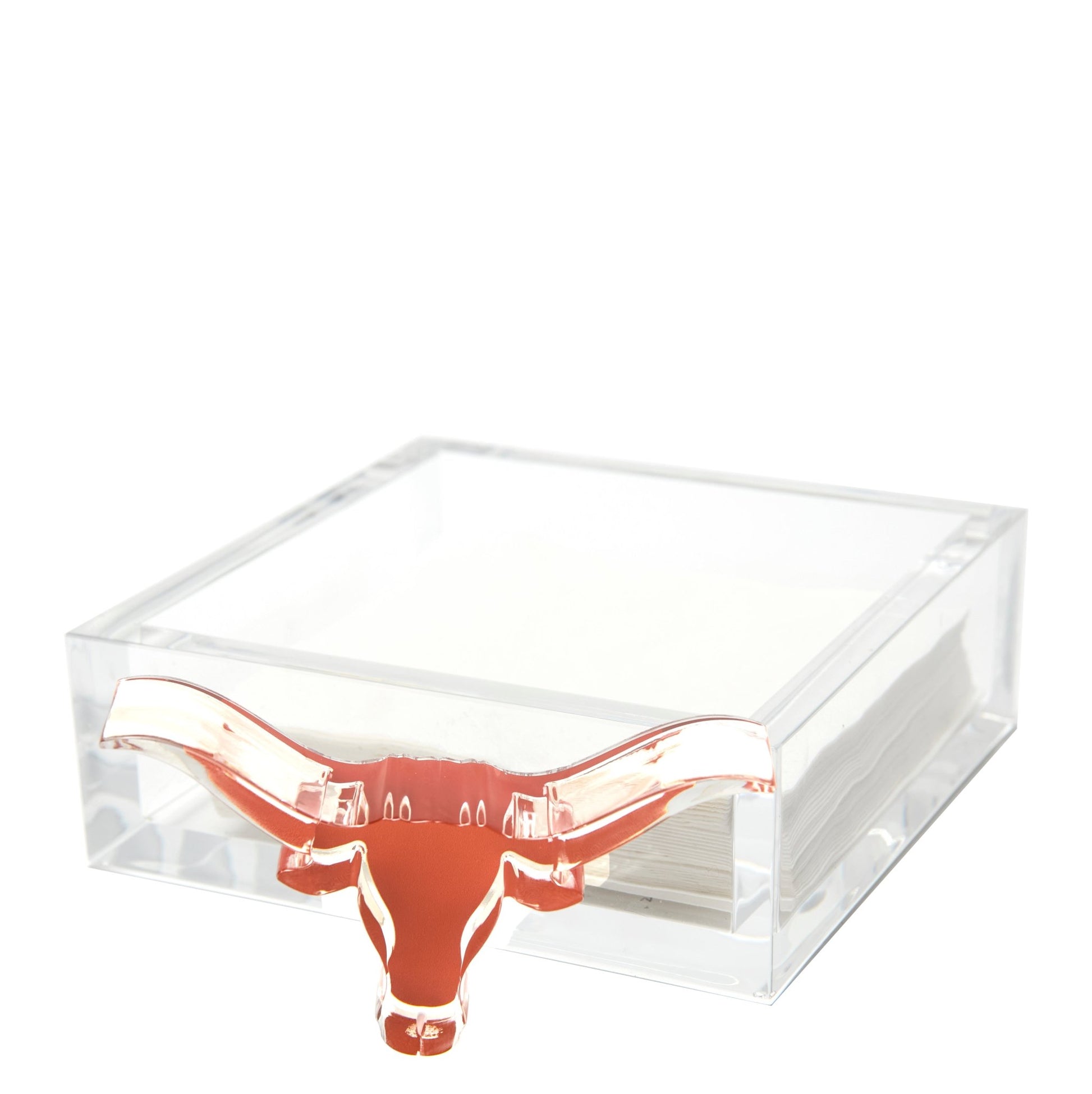 Longhorn Acrylic Cocktail Napkin Holder - Tara Wilson Designs