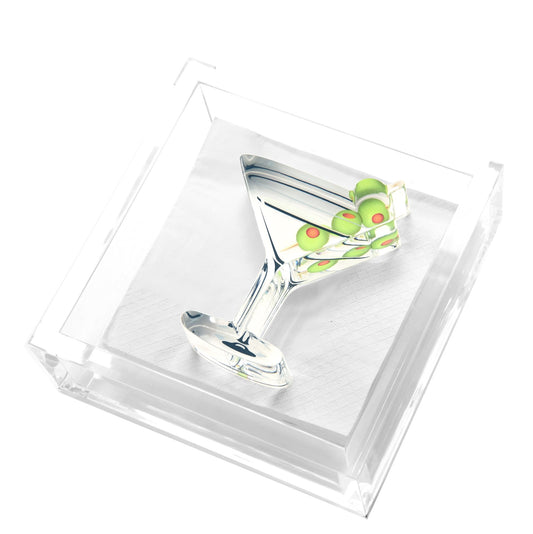 Martini Acrylic Cocktail Napkin Holder - Tara Wilson Designs