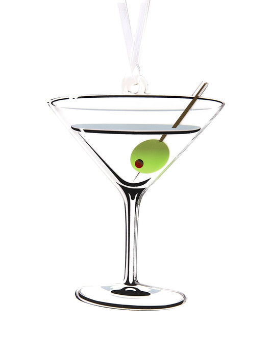 Martini Acrylic Ornament - Tara Wilson Designs