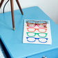 Multicolor Acrylic Glasses Tray - Tara Wilson Designs