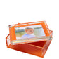 Orange Acrylic 5" x 7" Photo Box - Tara Wilson Designs