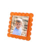 Orange Acrylic Square Scallop Frame - Tara Wilson Designs