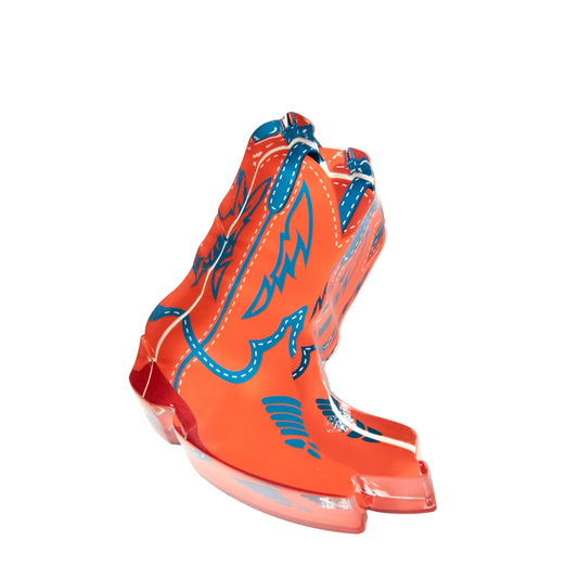 Orange Cowboy Boots Acrylic Napkin Weight - Tara Wilson Designs