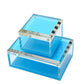 Pastel Blue Acrylic 4" x 4" Photo Box - Tara Wilson Designs