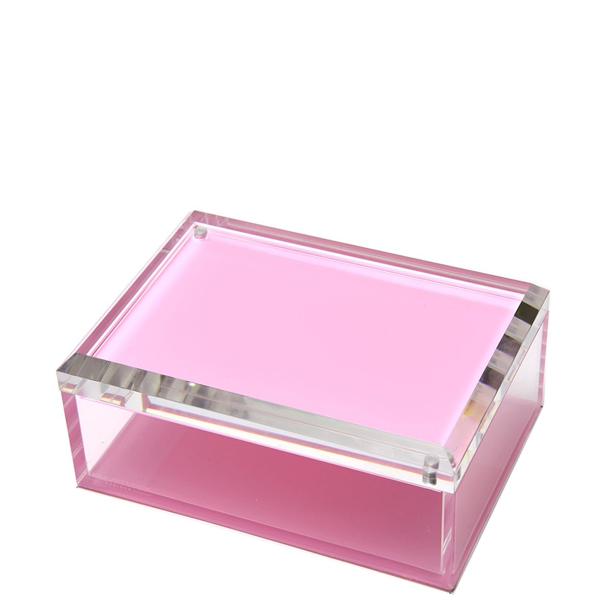 Pastel Pink Acrylic 5" x 7" Photo Box - Tara Wilson Designs