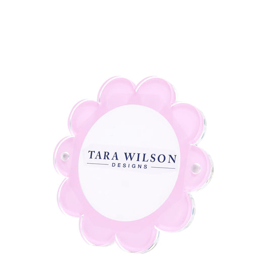 Pastel Pink Acrylic Daisy Frame - Tara Wilson Designs