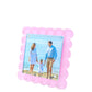 Pastel Pink Acrylic Square Scallop Frame - Tara Wilson Designs