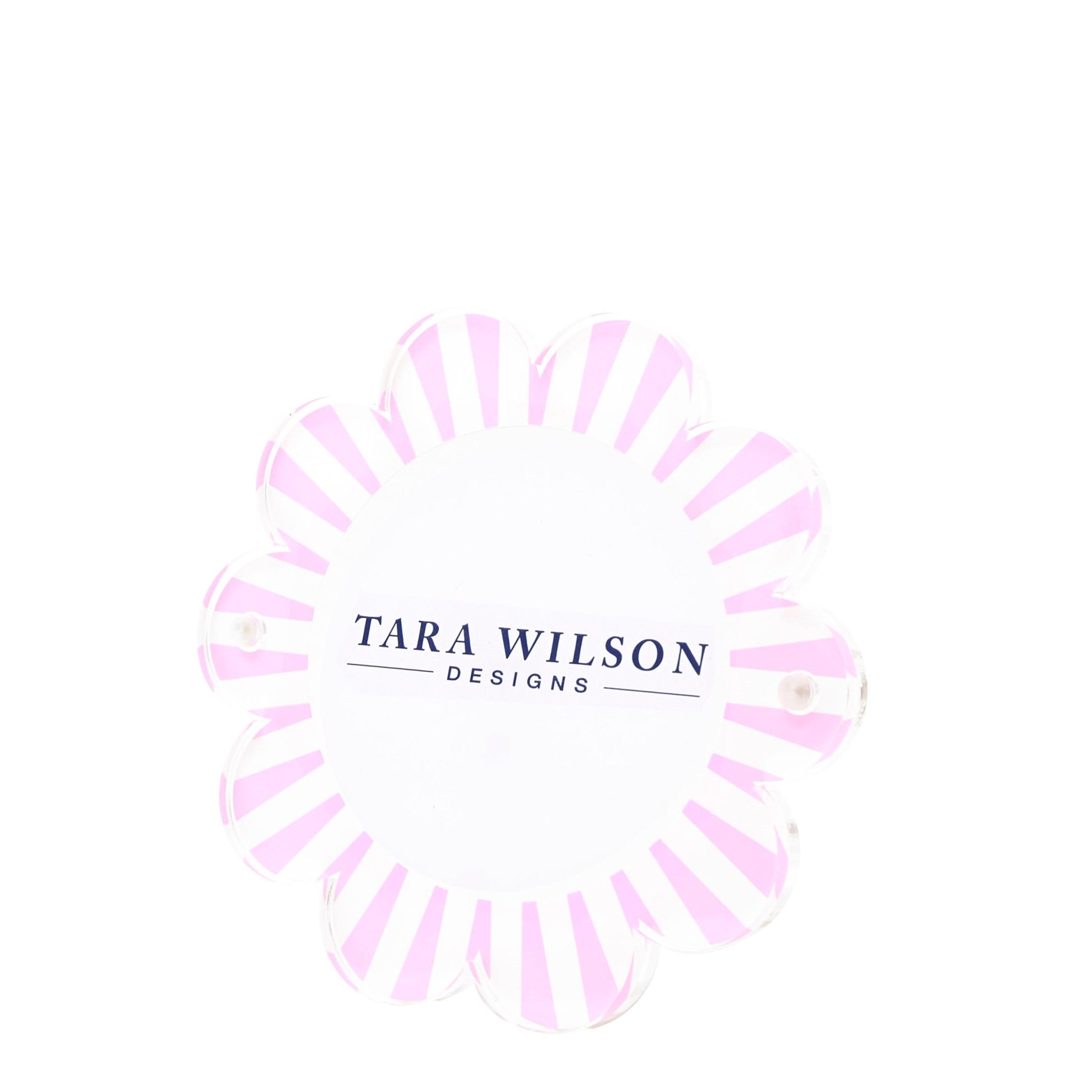 Pastel Pink & White Acrylic Daisy Frame - Tara Wilson Designs