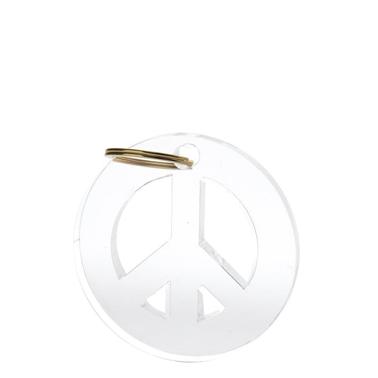 Peace Sign Acrylic Keychain - Tara Wilson Designs