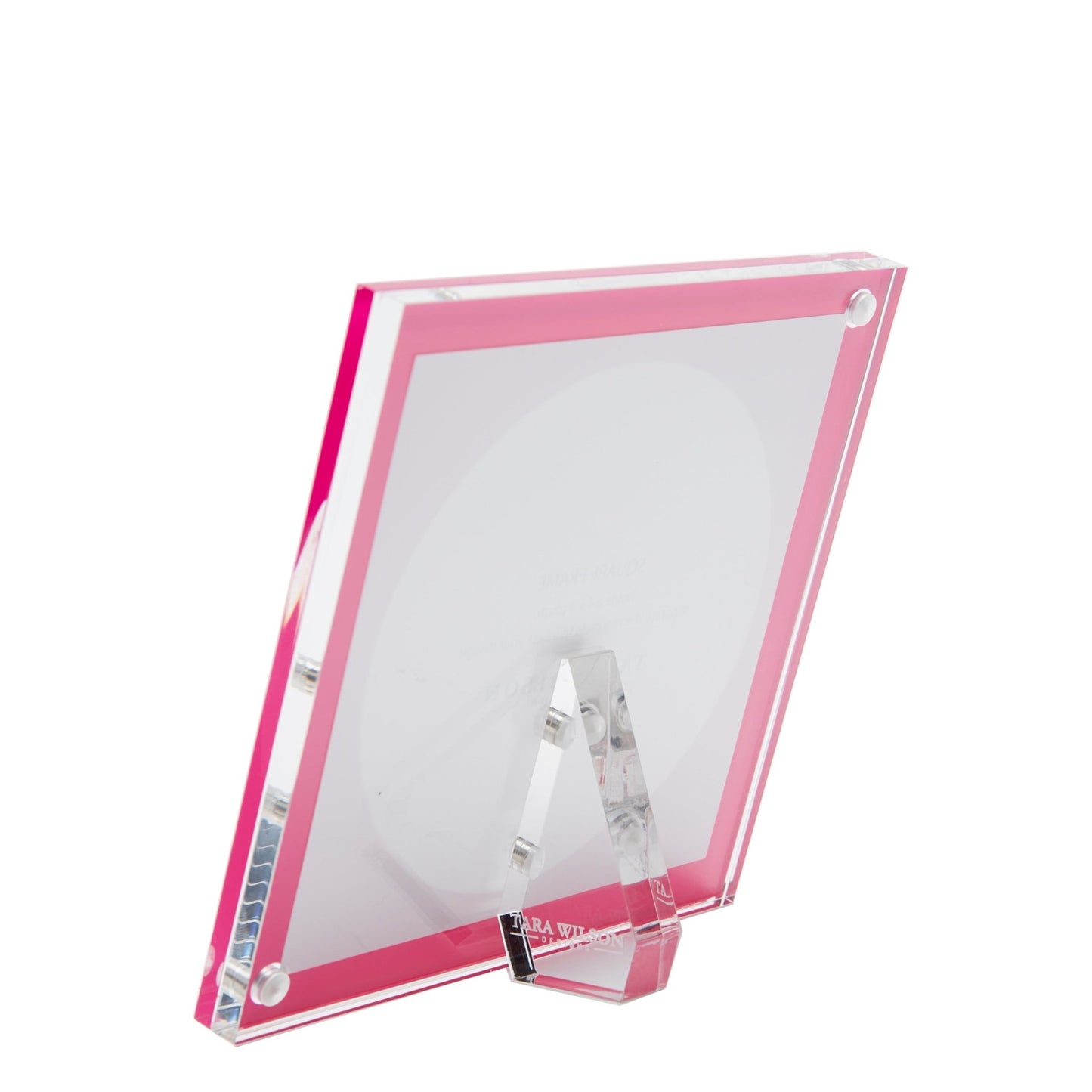 Pink Acrylic 5" x 5" Square Frame - Tara Wilson Designs