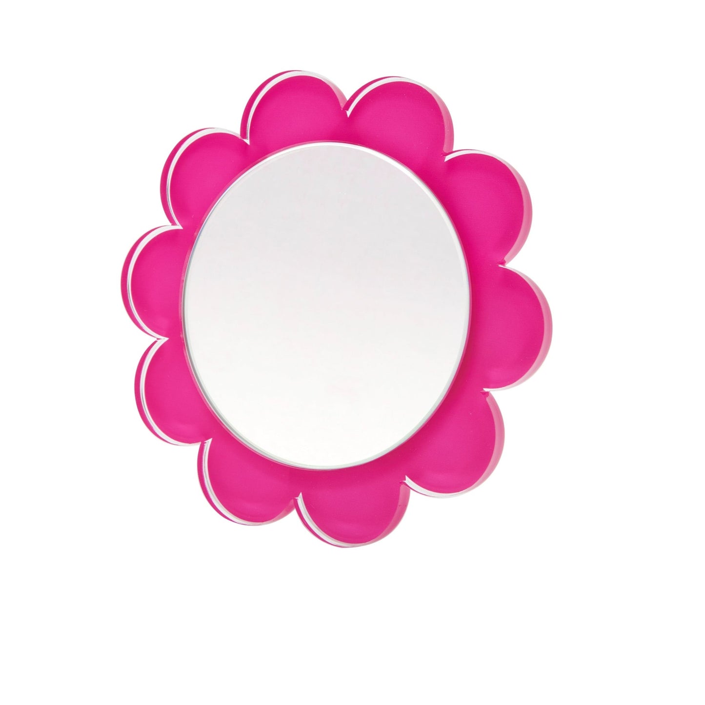 Pink Acrylic Daisy Mirror - Tara Wilson Designs