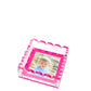 Pink Acrylic Small Scallop Photo Tray - Tara Wilson Designs