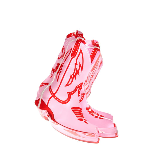 Pink Cowboy Boots Acrylic Napkin Weight - Tara Wilson Designs