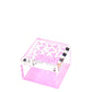 Pink Heart Acrylic 4" x 4" Photo Box - Tara Wilson Designs