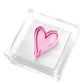 Pink Heart Acrylic Cocktail Napkin Holder - Tara Wilson Designs
