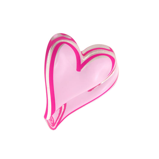 Pink Heart Acrylic Napkin Weight - Tara Wilson Designs