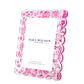 Pink Toile Acrylic Scallop Frame - Tara Wilson Designs