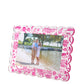 Pink Toile Acrylic Scallop Frame - Tara Wilson Designs
