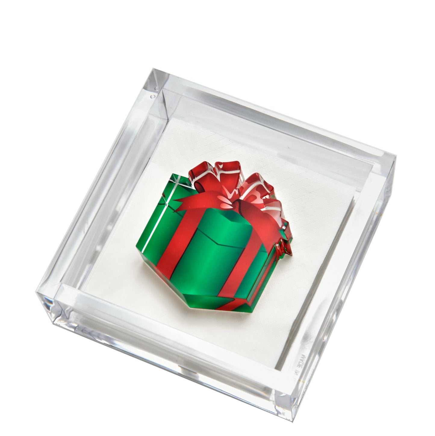 Present Acrylic Cocktail Napkin Holder - Tara Wilson Designs