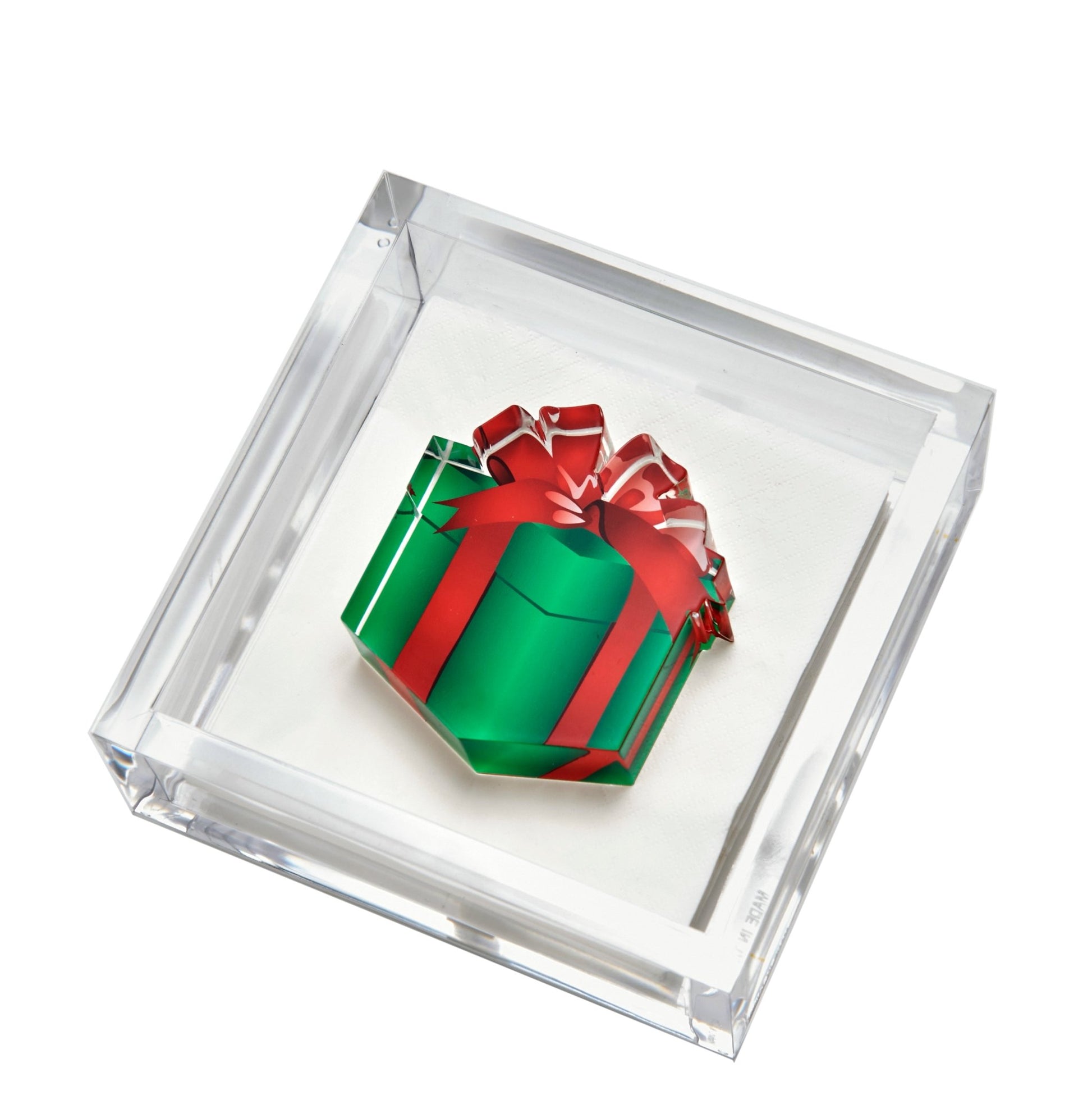 Present Acrylic Cocktail Napkin Holder - Tara Wilson Designs