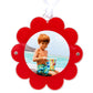 Red Acrylic Double - Sided Daisy Ornament - Tara Wilson Designs