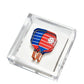 Red & Blue Pickleball Acrylic Cocktail Napkin Holder - Tara Wilson Designs