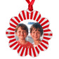 Red & White Acrylic Double - Sided Daisy Ornament - Tara Wilson Designs