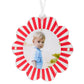 Red & White Acrylic Double - Sided Daisy Ornament - Tara Wilson Designs