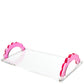 Rose Acrylic Scallop Handle Photo Tray - Tara Wilson Designs