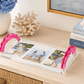 Rose Acrylic Scallop Handle Photo Tray - Tara Wilson Designs