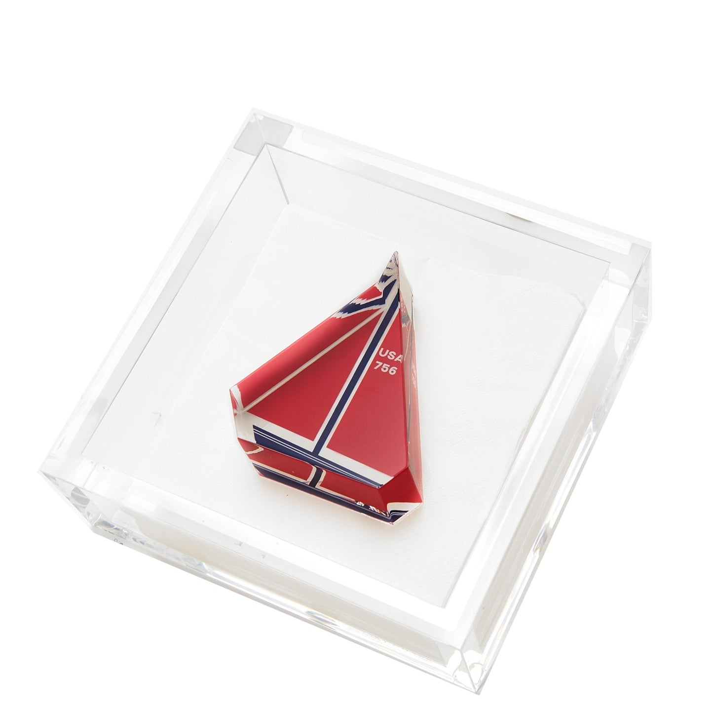 Sailboat Acrylic Cocktail Napkin Holder - Tara Wilson Designs