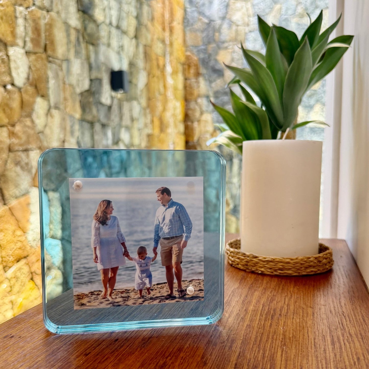 Sapphire Acrylic 4" x 4" Flip Frame - Tara Wilson Designs