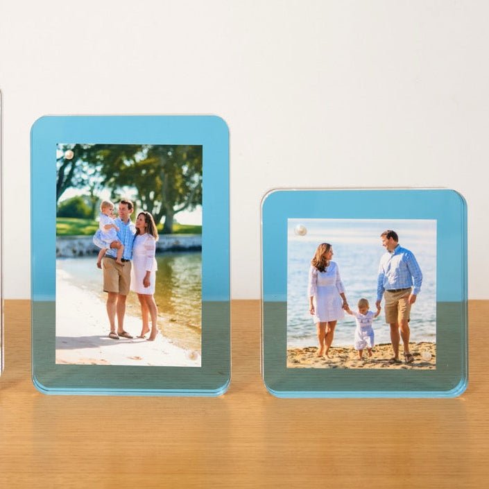 Sapphire Acrylic 4" x 4" Flip Frame - Tara Wilson Designs