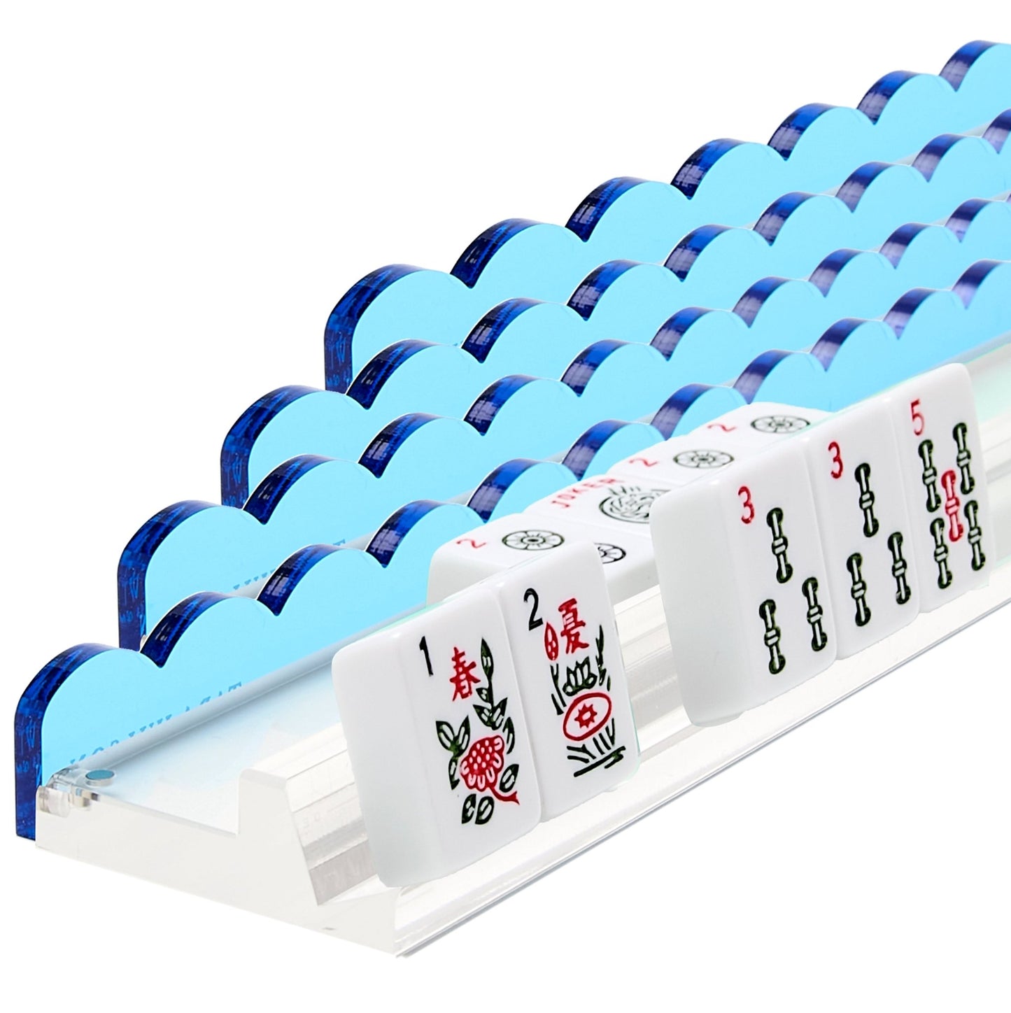 Sapphire Blue Acrylic Mahjong Racks - Tara Wilson Designs