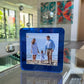 Sea Glass Blue Acrylic 4" x 4" Flip Frame - Tara Wilson Designs