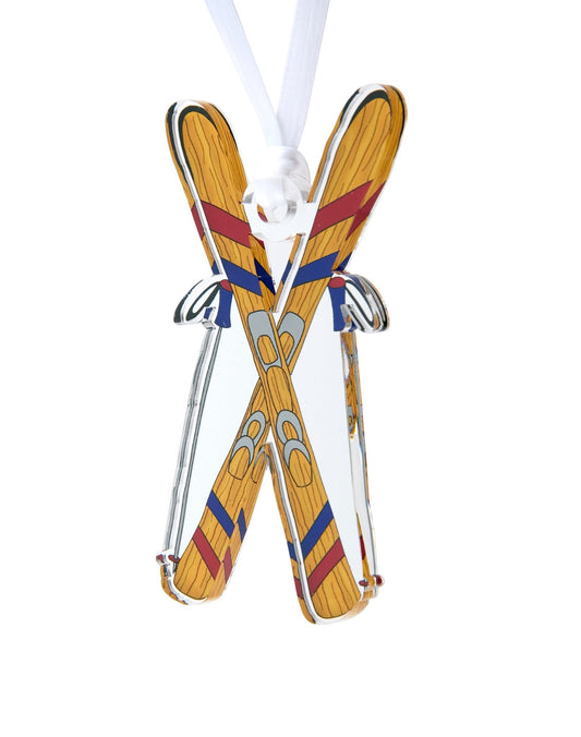 Ski Acrylic Ornament - Tara Wilson Designs