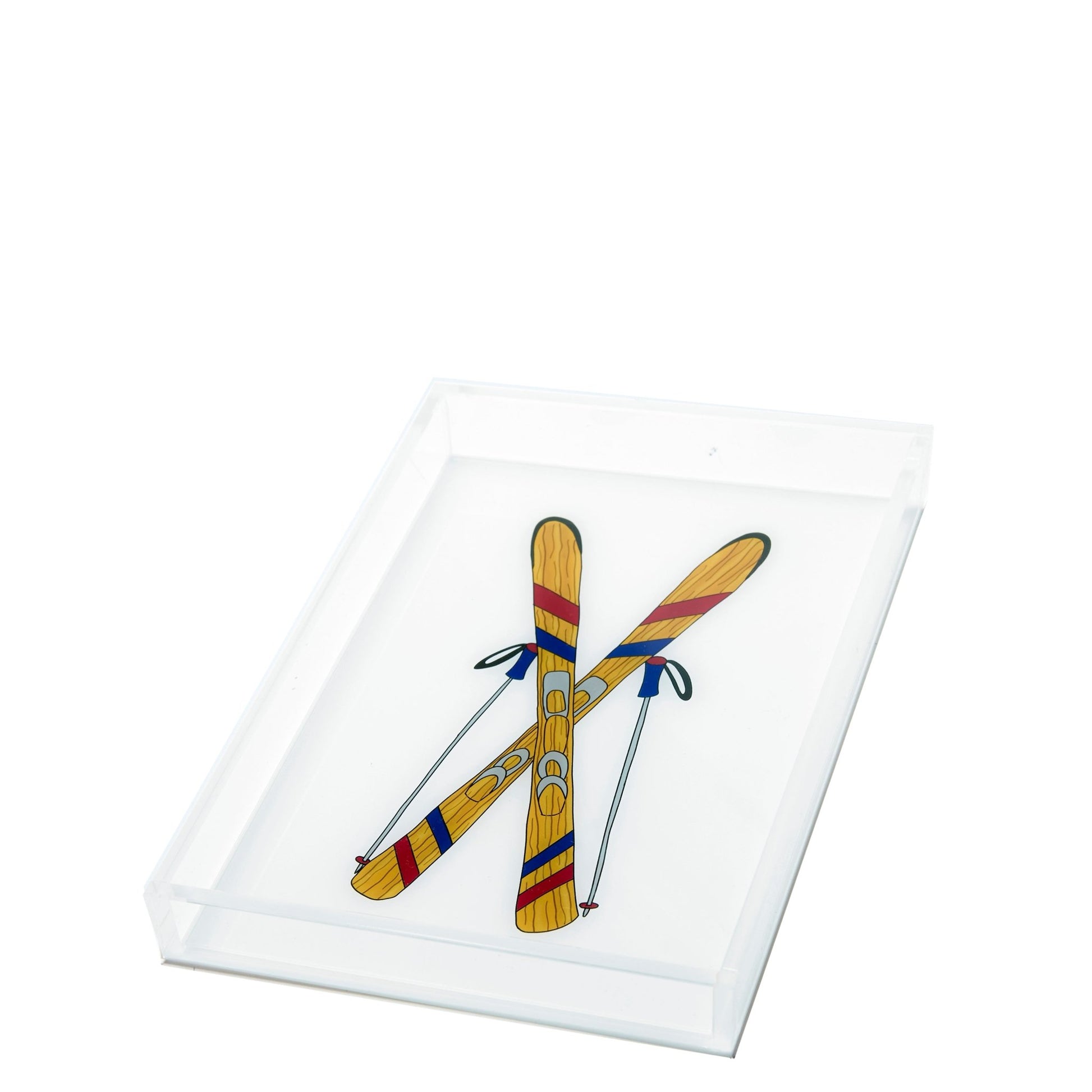 Skis Acrylic Tray - Tara Wilson Designs