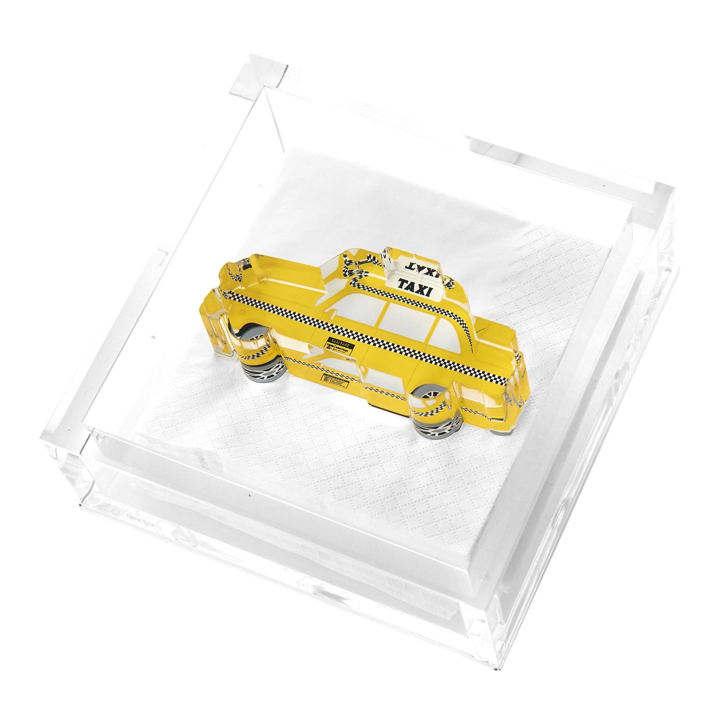 Taxi Acrylic Cocktail Napkin Holder - Tara Wilson Designs