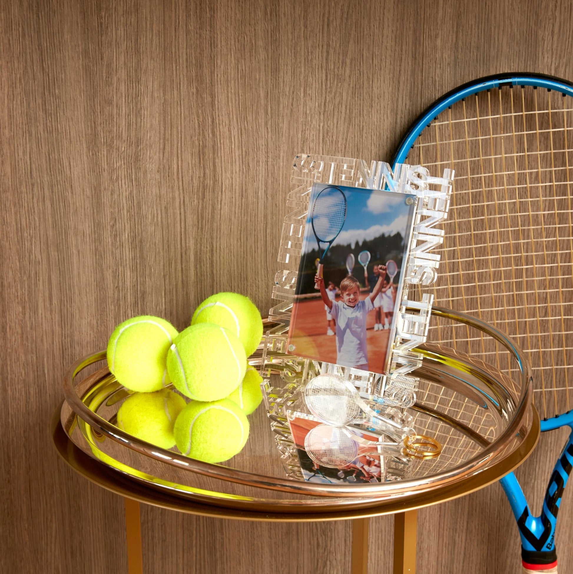 Tennis Racquets Acrylic Cocktail Napkin Holder - Tara Wilson Designs