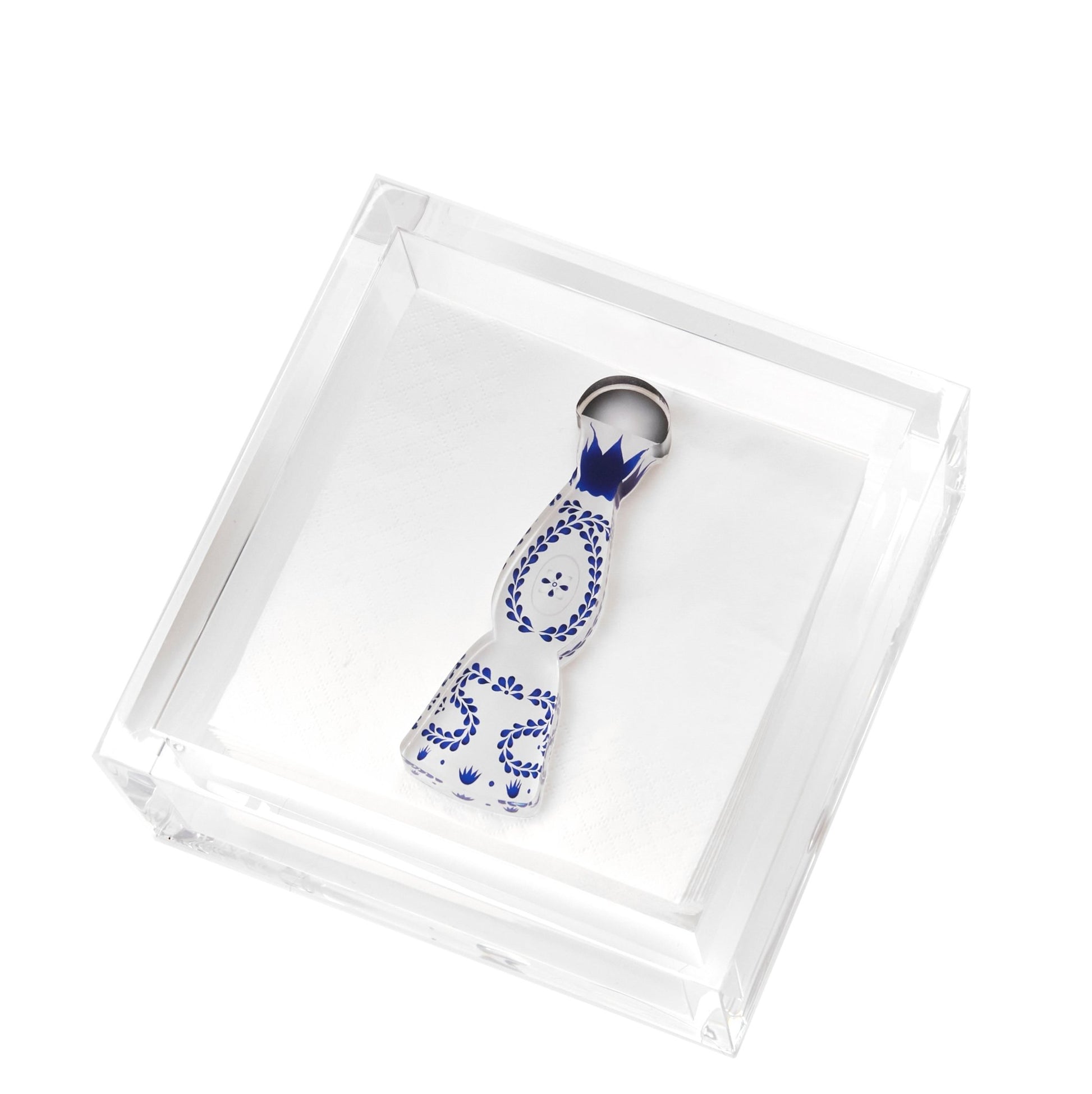 Tequila Bottle Acrylic Cocktail Napkin Holder - Tara Wilson Designs