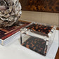 Tortoise Acrylic 4" x 4" Photo Box - Tara Wilson Designs
