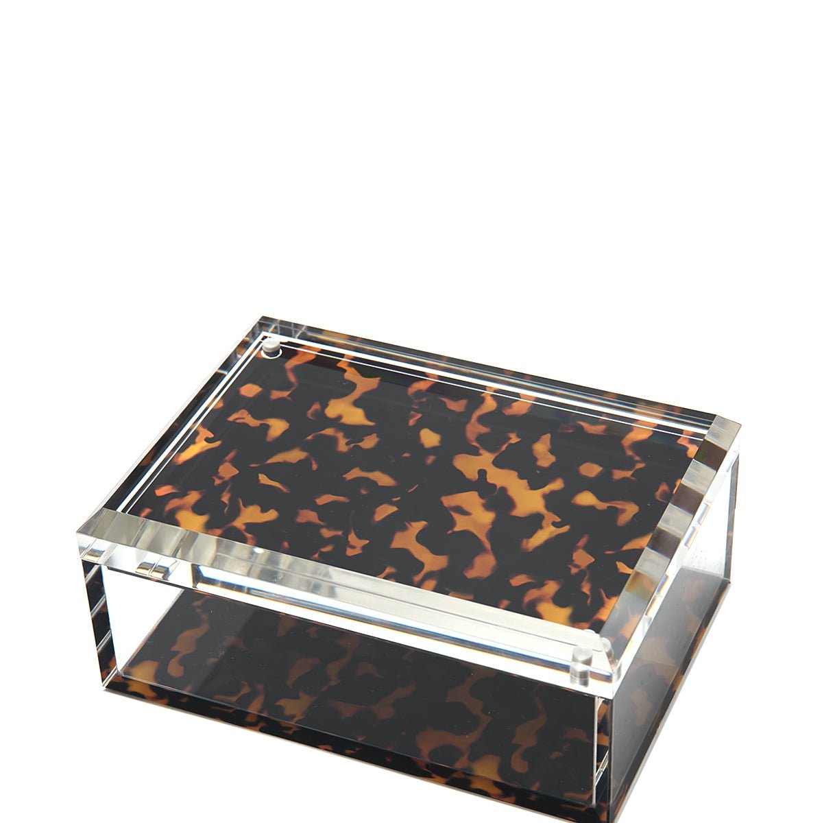Tortoise Acrylic 5" x 7" Photo Box - Tara Wilson Designs