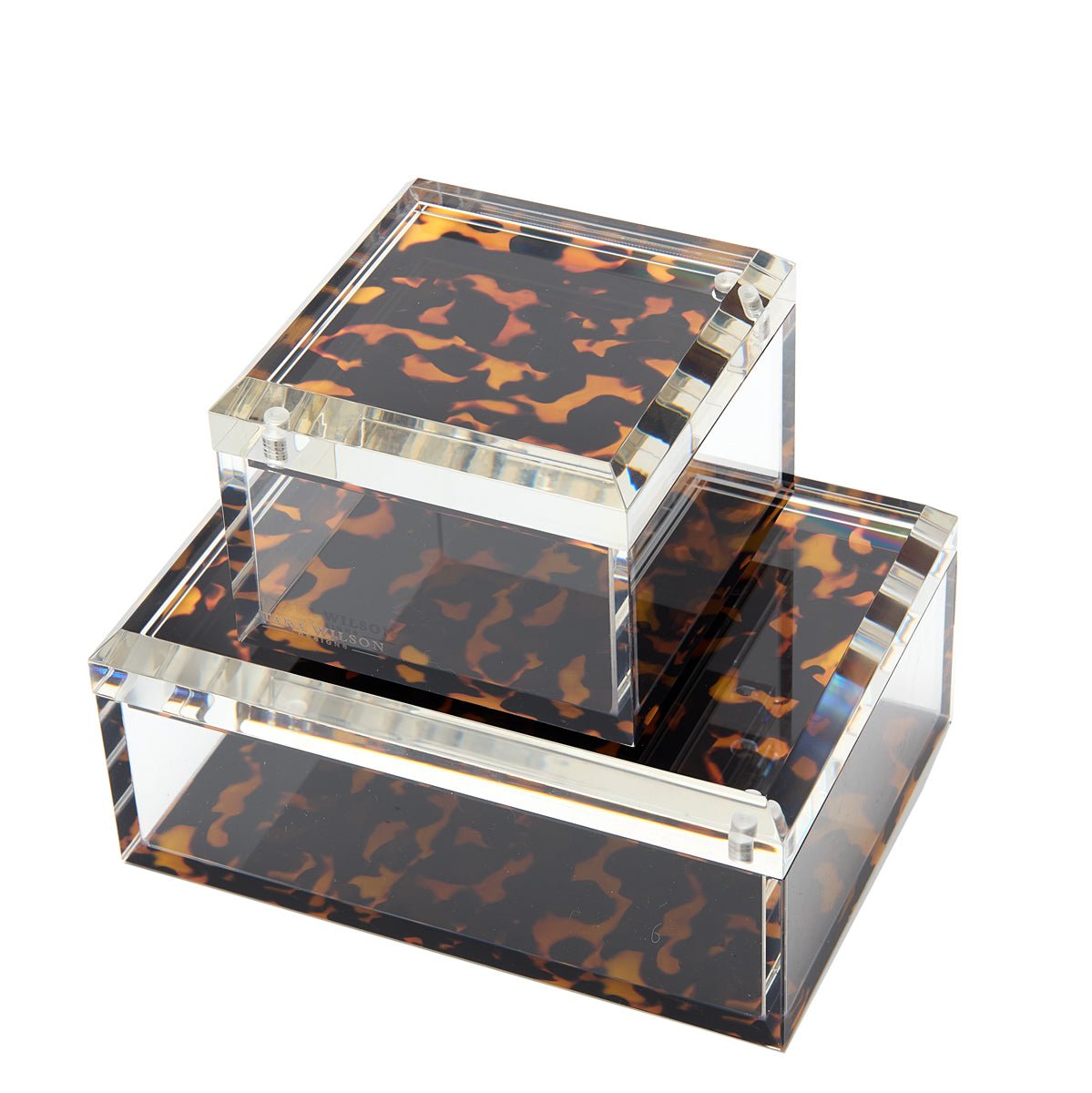Tortoise Acrylic 5" x 7" Photo Box - Tara Wilson Designs