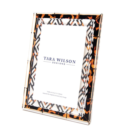 Tortoise Acrylic Bamboo Frame - Tara Wilson Designs
